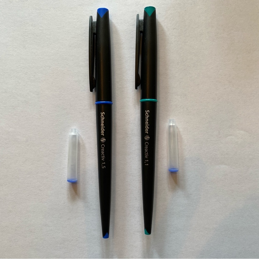 Schneider Black and Blue/Green Pens Set